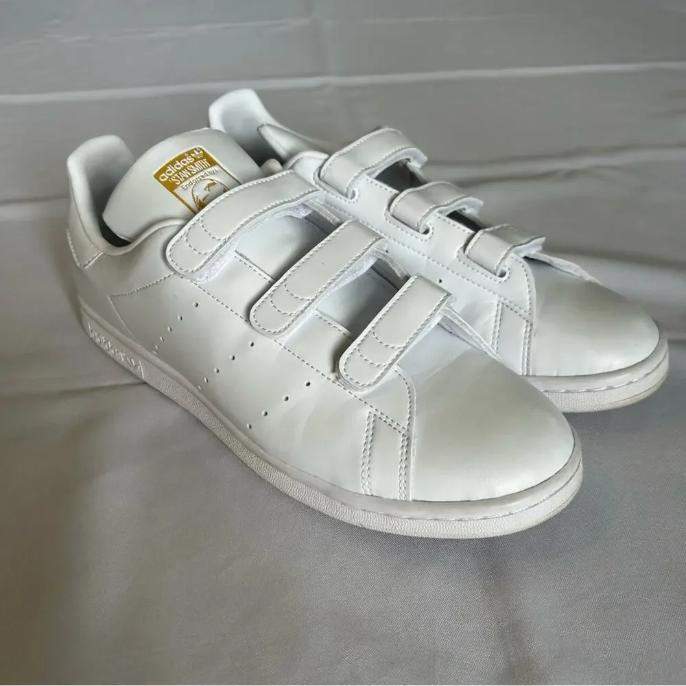 Adidas Stan Smith CF Shoes Sneakers White/Gold Size 11